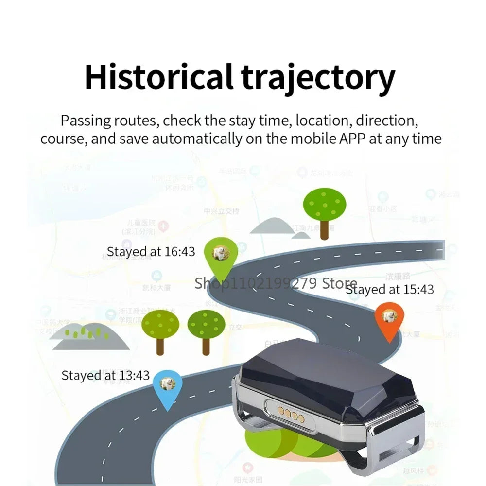 Traceur GPS Animaux G12 - Collier Anti-Perte Étanche Localisateur Intelligent