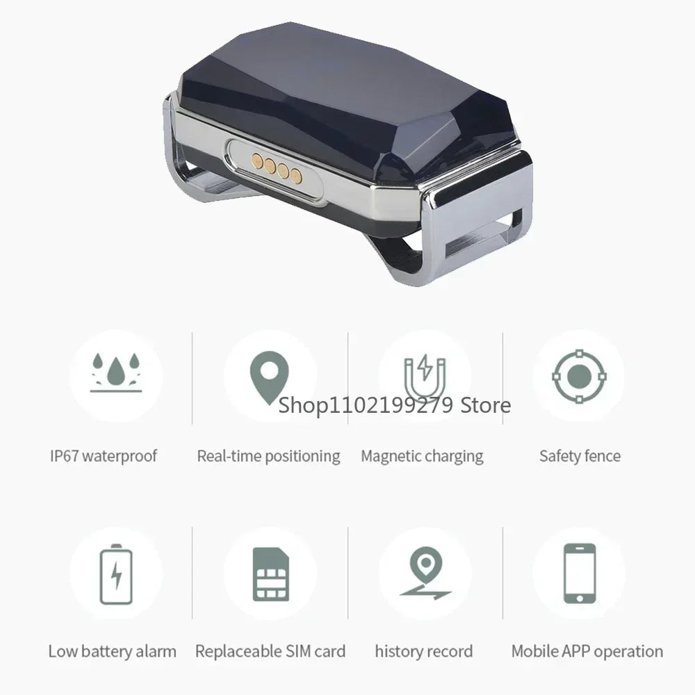 Traceur GPS Animaux G12 - Collier Anti-Perte Étanche Localisateur Intelligent